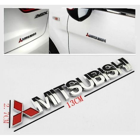 3d Car Emblem Badge Decal Sticker For Mitsubishi