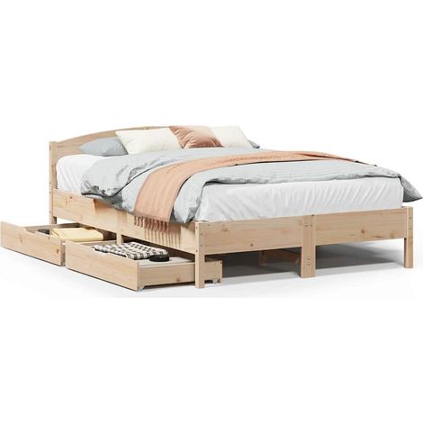 Maison Exclusive - Letto senza Materasso 120x190 cm in Legno Massello di Pino