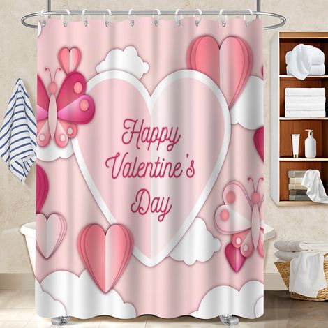 Voile de douche polyester 180x180 avec 12 œillets bâche polyester douche pour un printemps fleuri dans la salle de bain (1/5)
