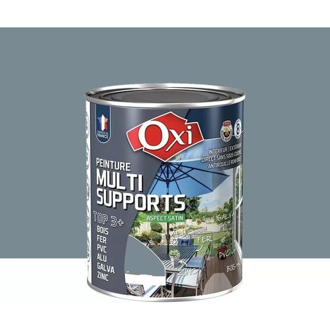 Peinture Multi-Supports Top3+ OXI Gris foncé Satin 0,25 L (1/3)