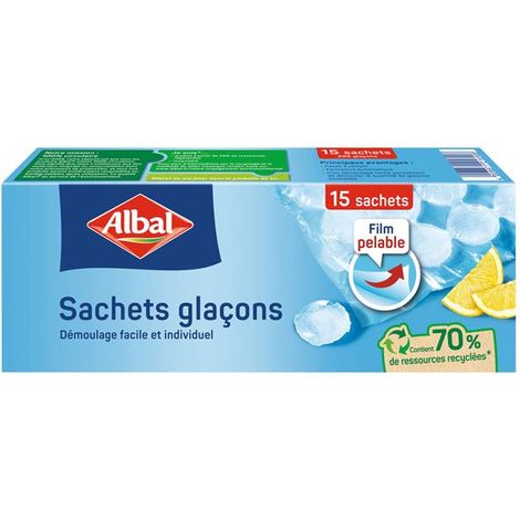 ALBAL - Sachets glaçons albal x15