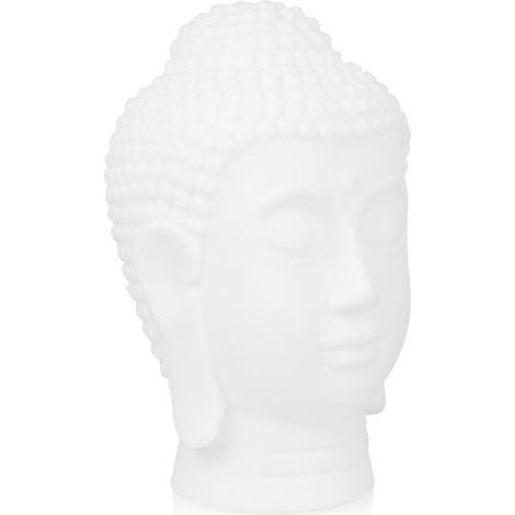 Deko LED RGBW Solarleuchte Buddha Kopf mit Fernbedienung, Höhe 50cm (1/3)