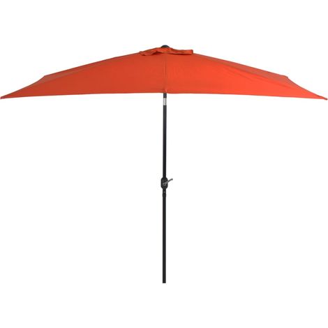 Parasol avec mât en métal 300x200 Terre cuite (1/5)