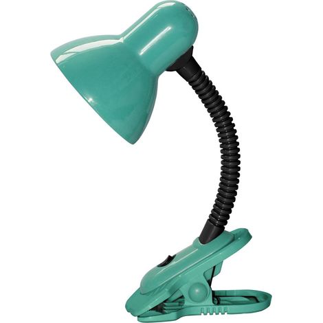 Desk / morsetto luce Dennis metallo / plastica, metallo, verde / nero B: 16cm H: 34cm con interruttore (1/3)