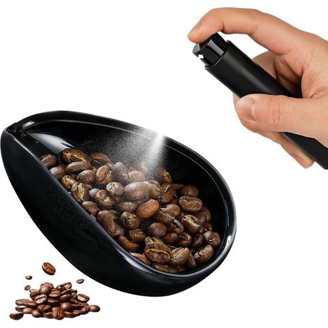 Ensemble tasse doseuse à café en céramique et flacon pulvérisateur – Tasse de pesée en grains de café et pulvérisateur de feuilles de thé – Accessoires de dosage de qualité supérieure (1/5)