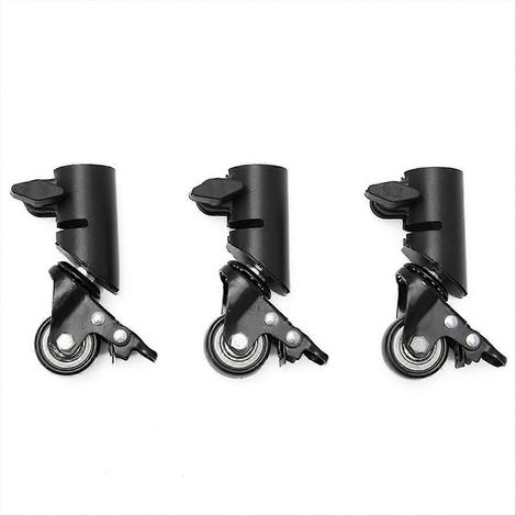 Roulettes pivotantes universelles de 35 mm pour support d'enceinte universel (1/5)