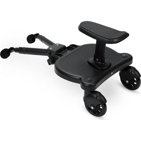 SWANEW Pedale per carrozzina Pedale ausiliario per passeggino con sedile fino a 25 kg Nero (1/5)