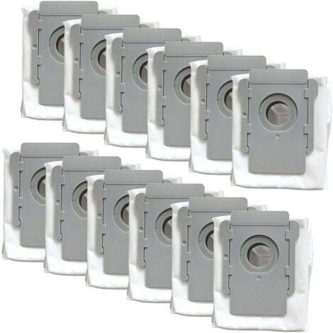12 sacs pour aspirateurs robots iRobot Roomba iys séries i7 (7150), i7+, i7Plus (7550), s9 (9150), s9+ et s9 Plus (9550, 955020) avec base de nettoyage. (1/5)
