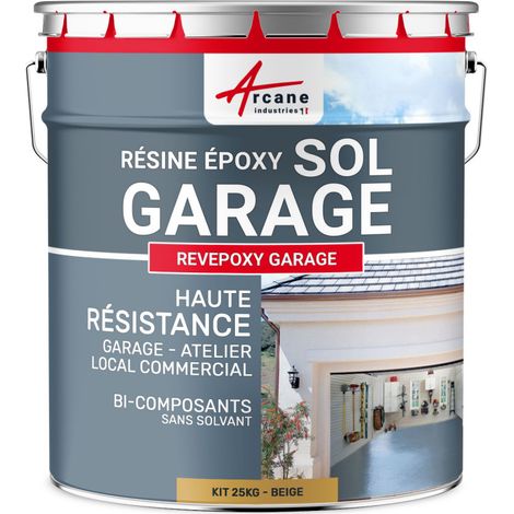 Epoxidharzlack: Garagenboden - REVEPOXY GARAGE - Beige RAL 1001 - kit 25kg bis zu 80m² für 2 Schichten