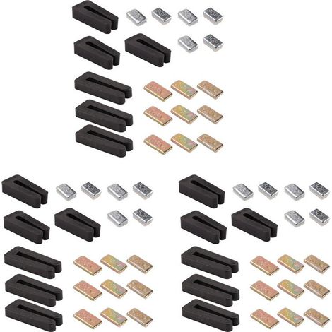 18 Ensembles de Kit D'Équilibrage de Pale de Ventilateur de Plafond Kit D'Équilibrage de Poids de Ventilateur Comprenant un Poids en Métal