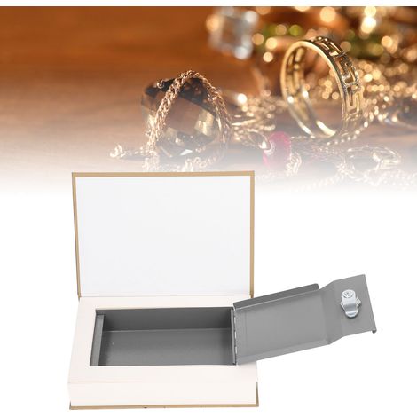 Caja fuerte con forma de libro camuflado [Libro secreto] [Serie clásica] Papel de hierro de alta calidad 22x15x4,2cm, 700g, 2 llaves, para joyas, dinero, tarjetas, viajes y hogar. (1/5)