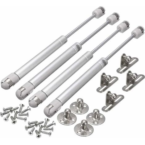 royaluxe -4PCS Amortiss à Gaz,Amortiss à Gaz, Amortisss à Gaz, Charnières à Fermeture Amortie, Charnières De Coffre à Jouets, Supports D'Ascenss, Supports De Couvercle [Paquet De 4](100n / (1/5)