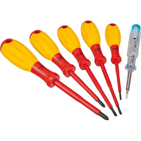 Jeu de tournevis avec isolation de protection 810/6VDE HAZET (1/4)
