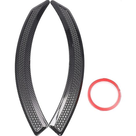paire de baguettes de garniture d'aile latérales noires mates pour voiture, cache-aération d'aile avant, compatible avec V3 V5 V6 2009-- (1/5)
