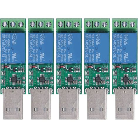 5 Pièces Module Relais 1 Canal 5V pour Arduino Raspberry Pi Contrôle Commutateur (1/5)