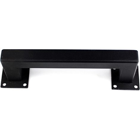 Ahlsen Türgriff-Set, antiker schwerer Gusseisen-massiver Türgriff (1 Stück, schwarz)