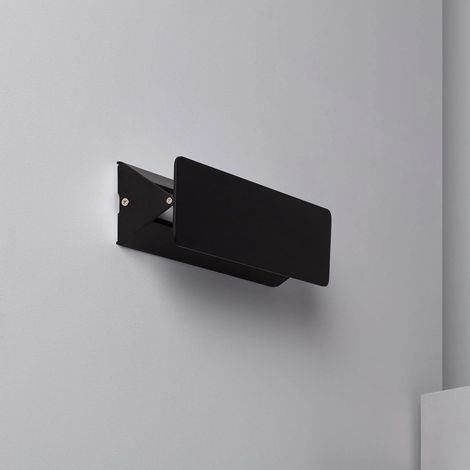 Applique da Parete LED  10 W  Alluminio Nero Lars 3000K Bianco Caldo