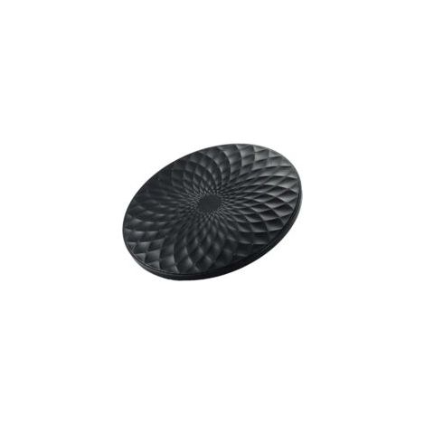 ZVD Pommeau de douche, pomme de douche fixe ronde 9", raccord G1/2", noir - Crezuo (1/4)