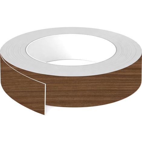 1x Bande de chant ABS sans colle 43 mm x 5 m épaisseur 0,8 mm facile à appliquer bricolage étagère meuble panneau plan de travail bois stratifié, Noyer Lincoln (1/3)