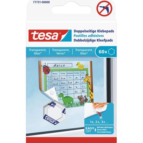 Tesa Dischi Adesivi Biadesivi Trasparenti Pacco da 60 (1/5)