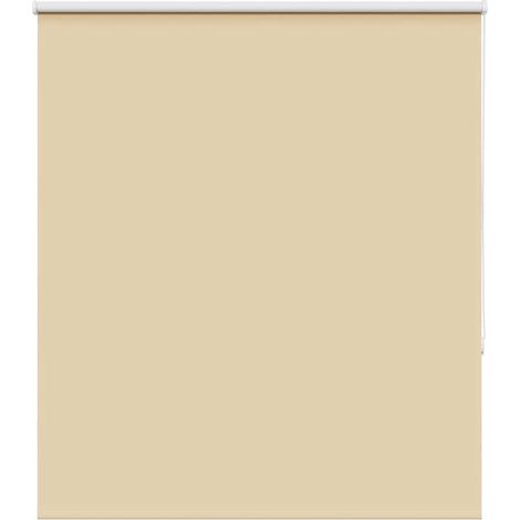 Verdunkelungsrollo Beige 130x175 cm Stoffbreite 126,6 cm