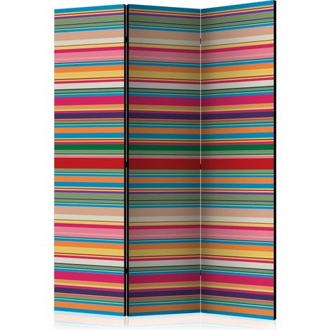 Paravent 3 Volets "Subdued Stripes" 135x172cm (1/2)