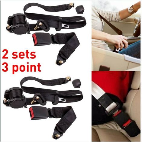 Ceinture de sécurité universelle rétractable à 3 points, ceinture de sécurité pour voiture