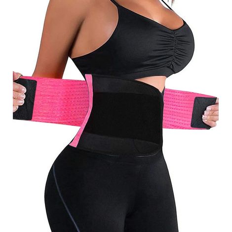 Ceinture abdominale ajustable, gaine transpirante taille fine, ceinture amincissante fitness pour hommes et femmes, taille unique, perte de poids et musculation (1/5)