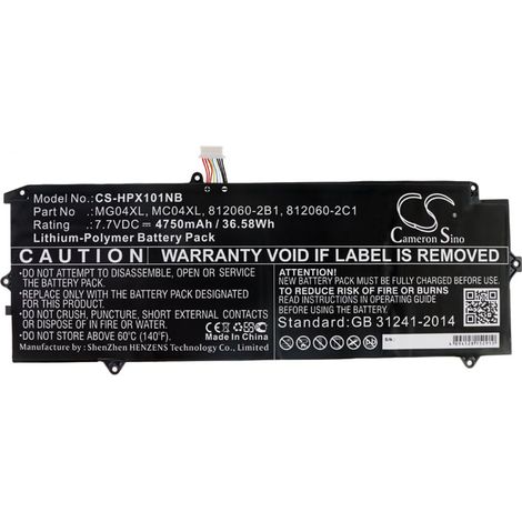 NX - Batterie ordinateur portable 7.7V 4750mAh - 812060-2B1812060-2C1812148-85