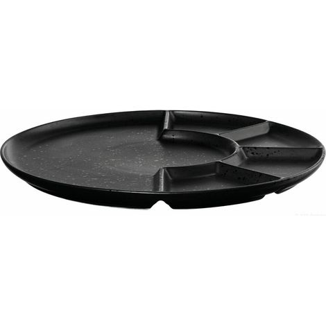 ASA Aperitifteller, kuro  d. 24,2 cm, h. 1,6 cm (1/2)