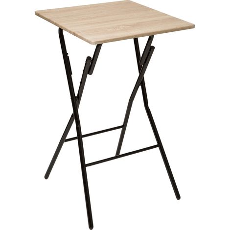 Mesa de bar abatible efecto madera 2 plazas - 5five (1/4)