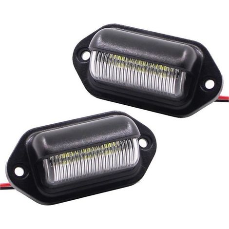 Lighting of plate registration to LED - Energy-efficient in energy - Easy installation - For motorhomes, vans and trucks - Set of 2 (1/5)