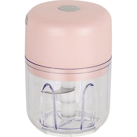 Mini tritatutto elettrico per aglio, purea, cipolle, erbe aromatiche, verdure, zenzero, frullatore per frutta (250 ml) - Crezuo