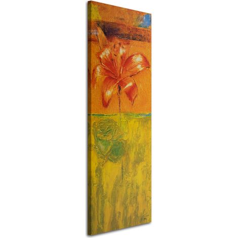 Tableau sur toile Fleur de lys comme peint 30x90 (1/5)