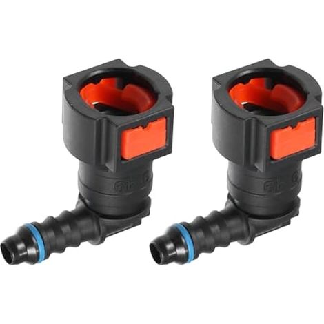 A Connecteur Déconnexion Rapide Tuyau Carburant 90° 2 Pcs (1/5)