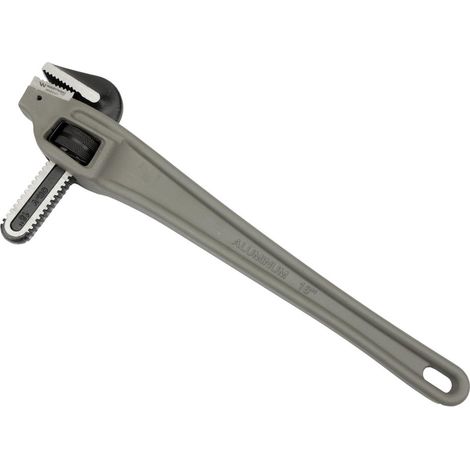 Llave para tubos, tipo americano, mango de aluminio en ángulo de 18", reforzado, Waryński (1/3)