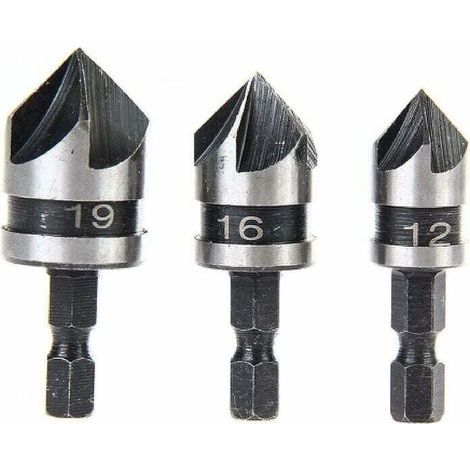 Perceuse À Bois 3 Pièces Lot Accessoires Pour Outils Électriques (1/3)