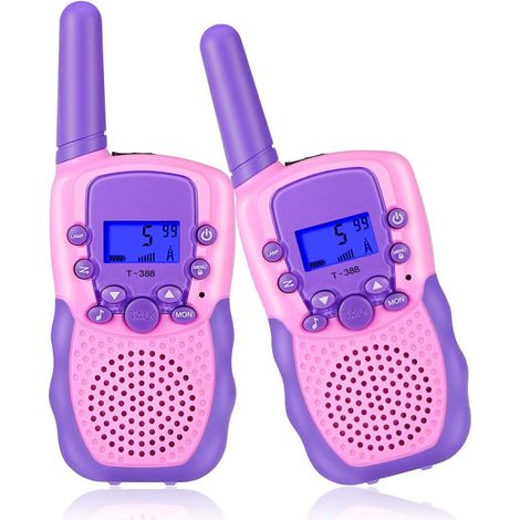 Jouets pour filles de 3 à 12 ans, talkies-walkies pour enfants avec radio bidirectionnelle et 8 haut-parleurs.-AquaForge (1/5)