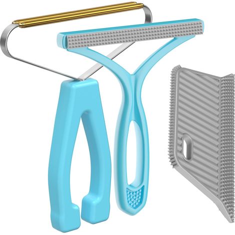 Brosse anti-poils d'animaux pour chiens et chats, idéale pour les tapis, canapés, sièges auto et meubles. (1/5)