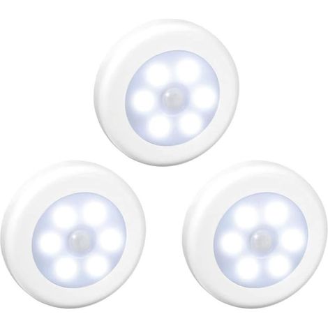 Lampe LED sans fil à détecteur de mouvement pour placard, escalier, couloir, cuisine (1/4)