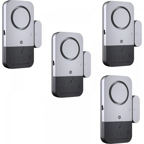 Alarme de porte et de fenêtre portable, alarme de porte 120 DB, bande magnétique pour porte, capteur de sécurité domestique, facile à installer et à retirer, indication LED, antivol, antivol (1/5)