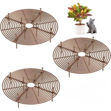 Grille Protection Plante 30cm - 3 Pièces - Blanc - Protection de Sol pour Pot de Fleurs POT DE FLEUR (1/4)