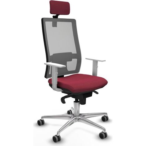 Piqueras y Crespo 4B086G2 Silla de oficina granate confortable (1/3)