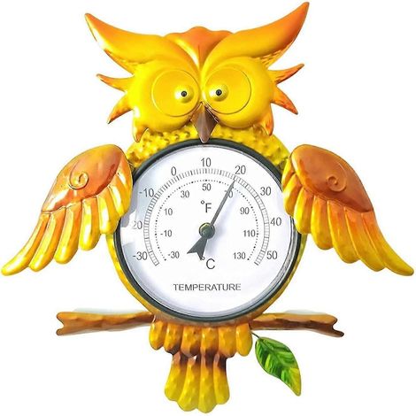 Dekoratives Außenthermometer Wandthermometer zum Aufhängen Exquisite Wandhalterung für Terrasse, Hof und Garten (1/4)
