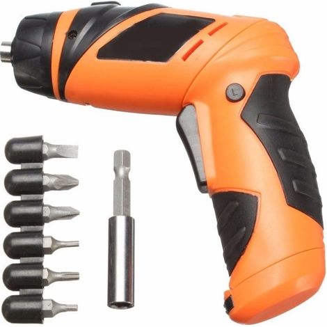 TrAdE Shop Traesio - Mini Trapano Elettrico Compatto A Batteria Ricaricabile 6v Wireless Cordless Cacciavite -