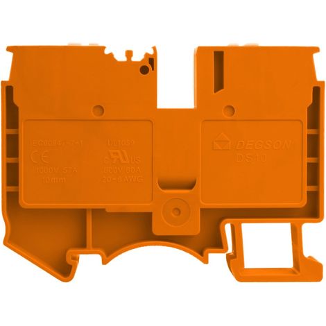 Morsettiera passante arancione da 10 mm² 1P UL (1/4)