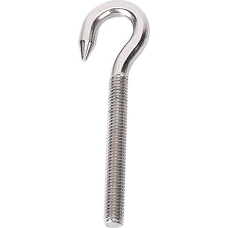 Accessoires de balançoire, M5 Crochet Boulon Vis Anneau Crochet en Acier Inoxydable 304 Haute Dureté Crochet Boulon en Acier Suspension Projet Suspension Lustre Artisanat Crochet à Vis 10pcs (1/5)