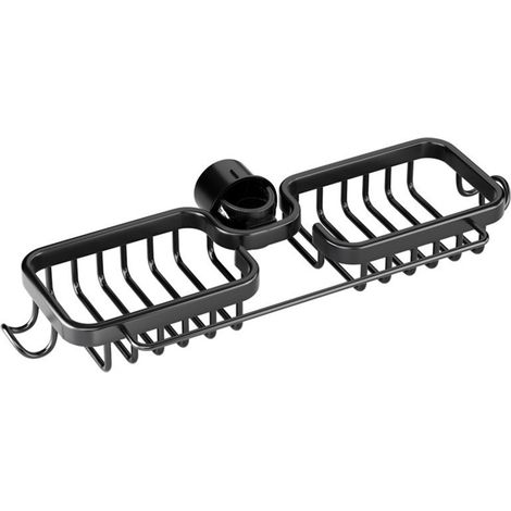 Égouttoir aluminium polyvalent pour robinet, porte-éponge inoxydable, support de rangement d'évier de cuisine (1/5)