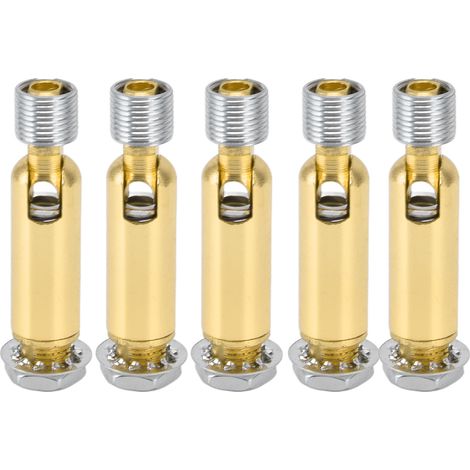 5 Pièces Adaptateur M10 pour Plafond Incliné, Accessoires de Suspension pour Lustre, Lampe Pendentif et Rail, Joint de Direction Bronze à Engrenage Externe (1/5)