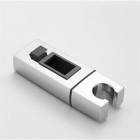 Support de douchette tout-en-un, support de douche, support de pomme de douche ABS chromé réglable rectangulaire (diamètre du tuyau : 3018mm) (1/4)